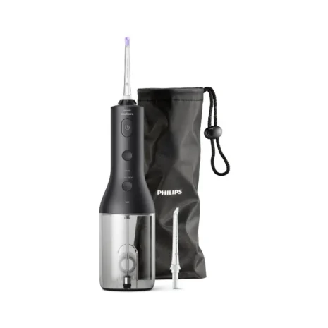 cordless-power-flosser-3000-black-HX3826/33 Must Philips Power flosser hambavahede puhastaja koos riidest koti ja otsikuga
