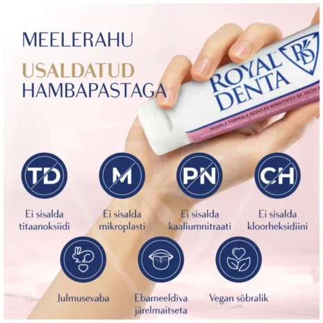 hambapasta-royal-denta-sensitive-130g-koostis hambapasta-royal-denta-sensitive-130g-koostis