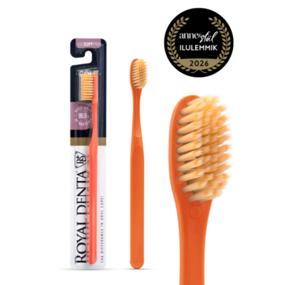 Hambahari Royal Denta Soft Gold NEW LOOK! Korallroosa Ilulemmik 2026 tiitliga