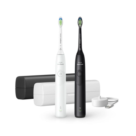 Philips Sonicare 5300 elektriline hambahari (HX710901) White & Black Philips Sonicare 5300 (HX710901) White & Black hambaharjad tarvikutega