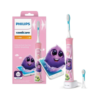Sonicare for Kids Roosa hambahari hambahari tarvikutega ja pakendiga