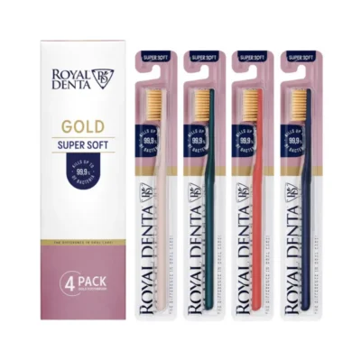 Hambaharjade 4-pakk Royal Denta GOLD SUPER SOFT