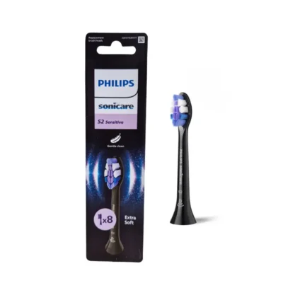 Sonicare sensitive black N8 otsik ja pakend HX6058/88