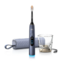 Philips Sonicare DiamondClean 9900 Prestige Storm Blue toothbrush with charger and travel case